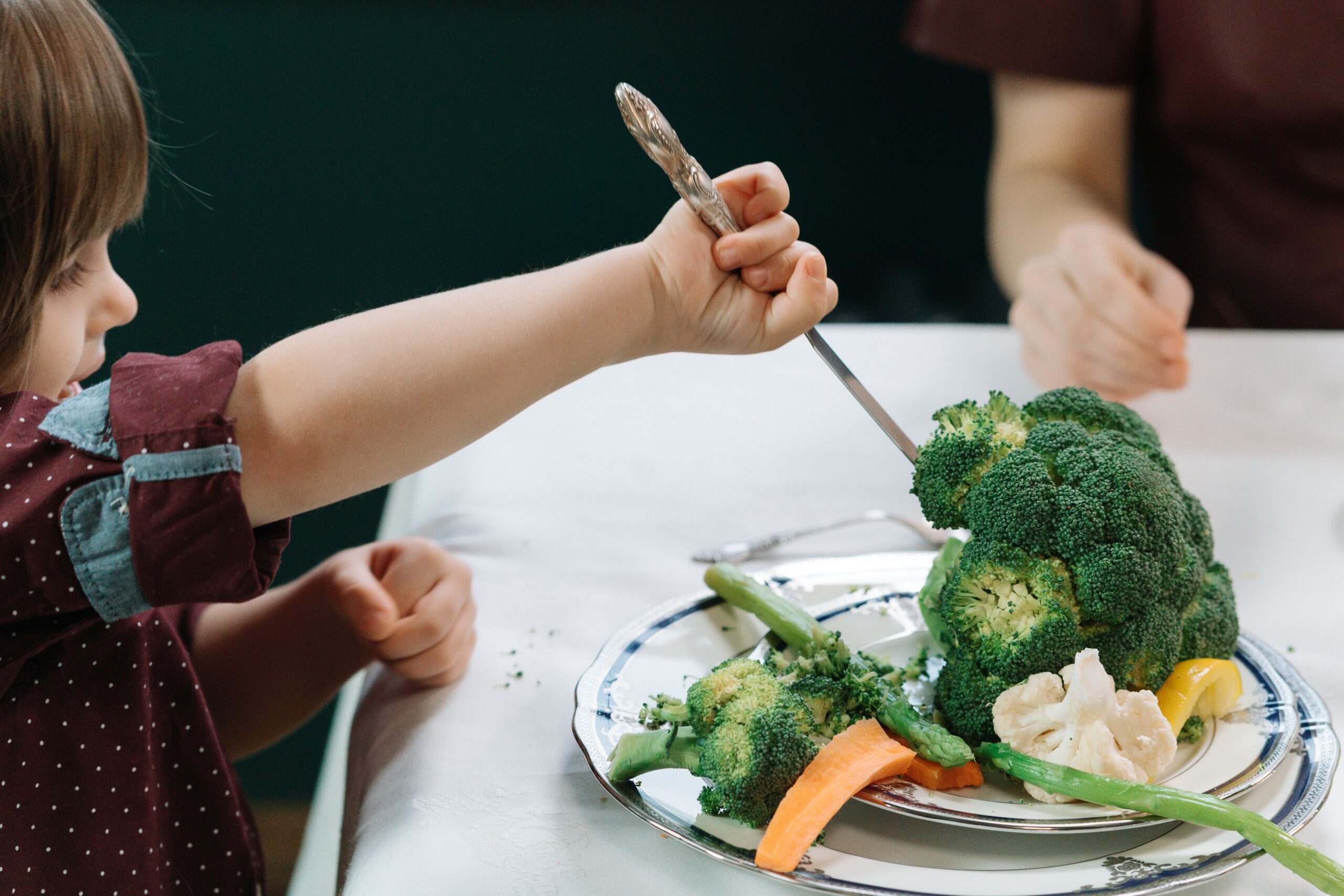 family eating local food